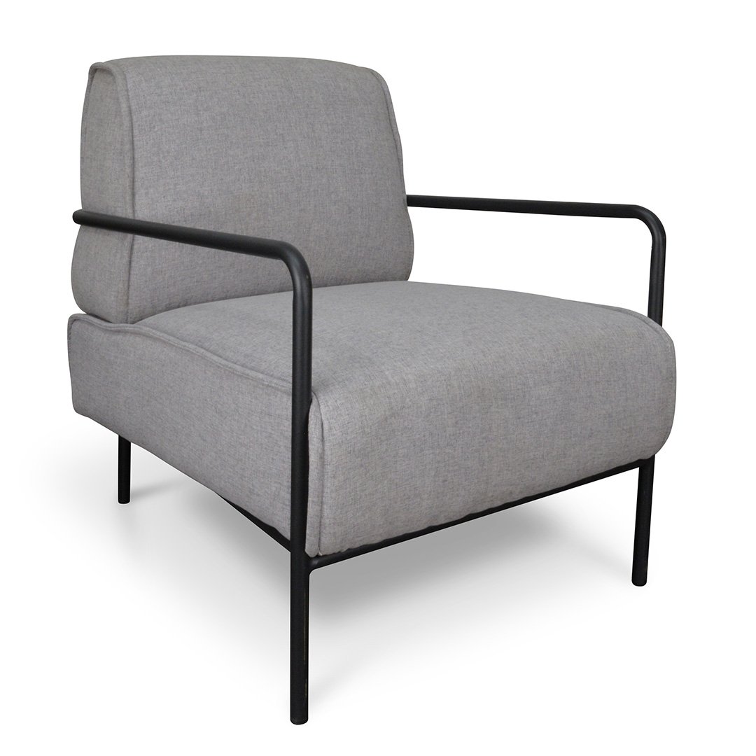 Ken Fabric Lounge Chair - Light Grey - Last One Armchair LF-Core