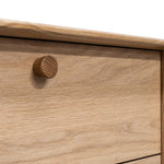 Kenston 2 Drawer Side Table - Oak Bedside Table VN-Core   