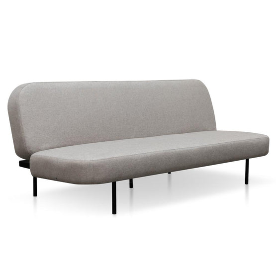 Laura 3 Seater Fabric Sofa Bed - Light Grey Sofa Bed Nis-Sofa-Core   