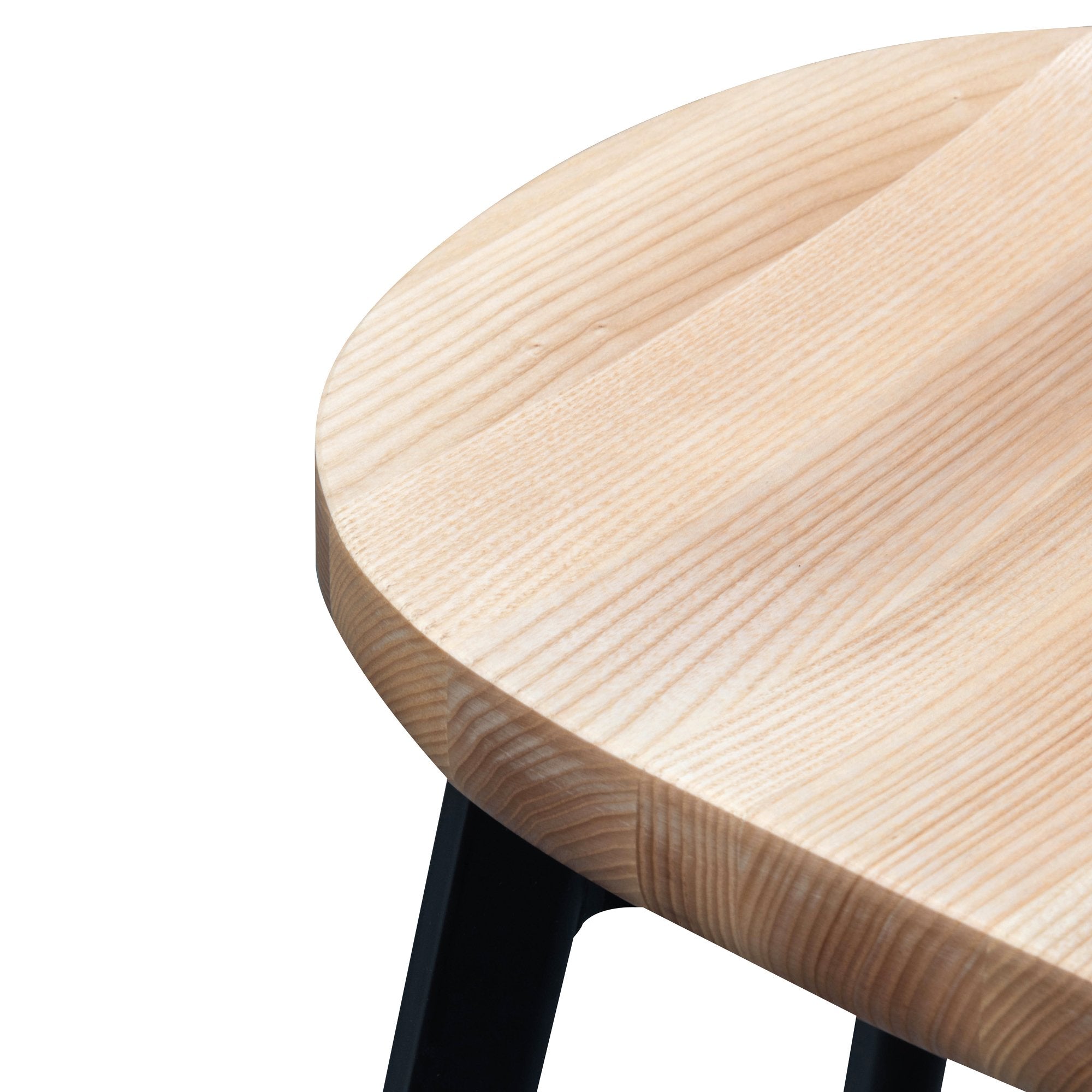 Ex Display - Lewis 65cm Bar Stool - Matt Black and Natural Bar Stool M-Sun-Core