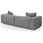 Loft 4 Seater Fabric Sofa with Cushion and Pillow - Graphite Grey Sofa K Sofa-Core   