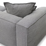 Loft 4 Seater Fabric Sofa with Cushion and Pillow - Graphite Grey Sofa K Sofa-Core   
