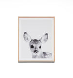 Lovable Fawn Framed Wall Art Print AR5528-WA