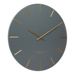 Lin 40cm Silent Wall Clock - Charcoal Clock Onesix-Local   