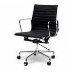 Floyd Low Back Office Chair - Black Leather Office Chair Yus Furniture-Core   