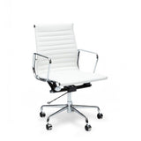 Floyd Low Back Office Chair - White Leather Office Chair Yus Furniture-Core   