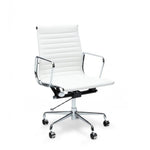 Floyd Low Back Office Chair - White Leather OC111