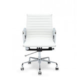Floyd Low Back Office Chair - White Leather Office Chair Yus Furniture-Core   