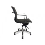 Ex Display - Veera Low Back Office Chair - Black Leather Office Chair Yus Furniture-Core   