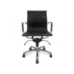 Ex Display - Veera Low Back Office Chair - Black Leather Office Chair Yus Furniture-Core   