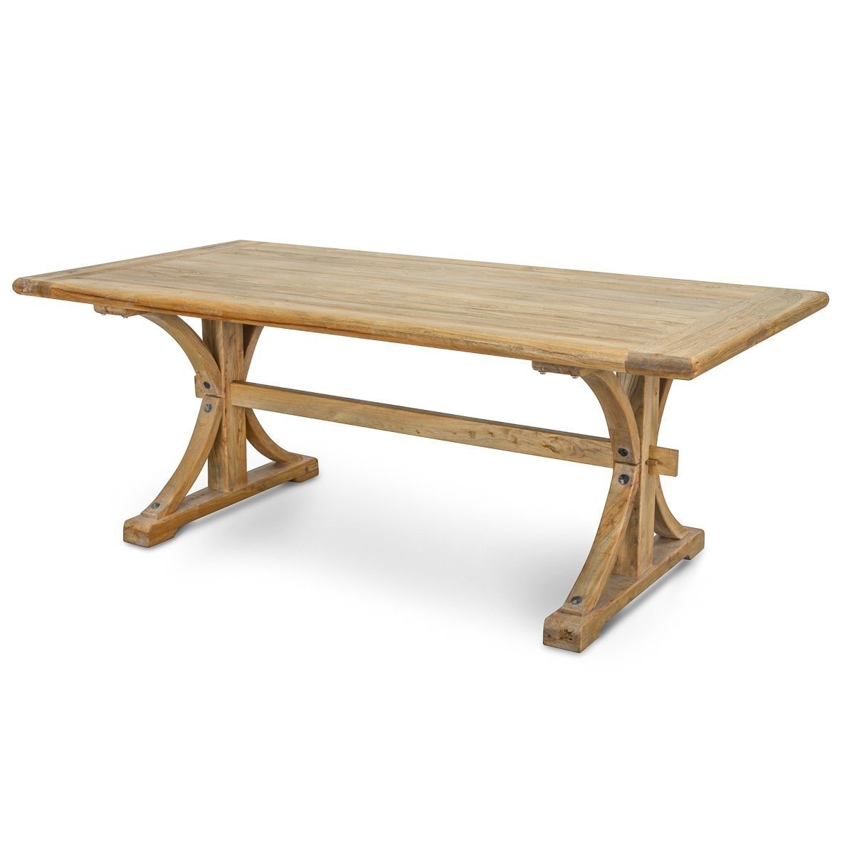 Marcus Reclaimed Elm Wood Dining Table 2M - Natural Dining Table Reclaimed-Core
