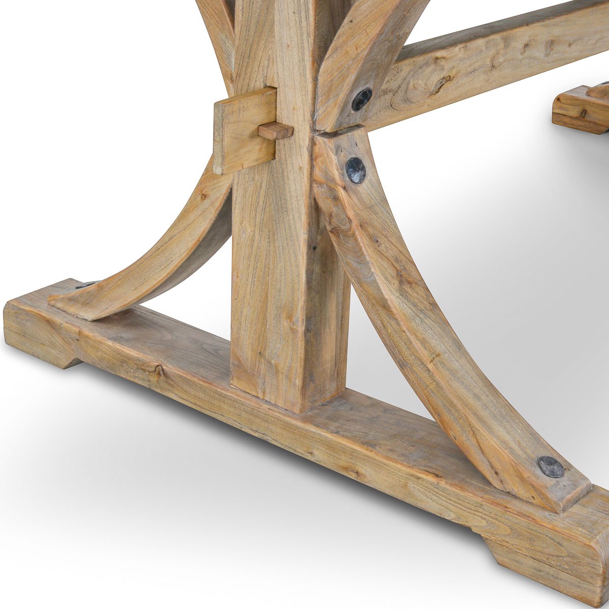 Marcus Reclaimed Elm Wood Dining Table 2M - Natural Dining Table Reclaimed-Core   