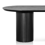 Marty 2.2m Wooden Dining Table - Black Oak Dining Table Century-Core   
