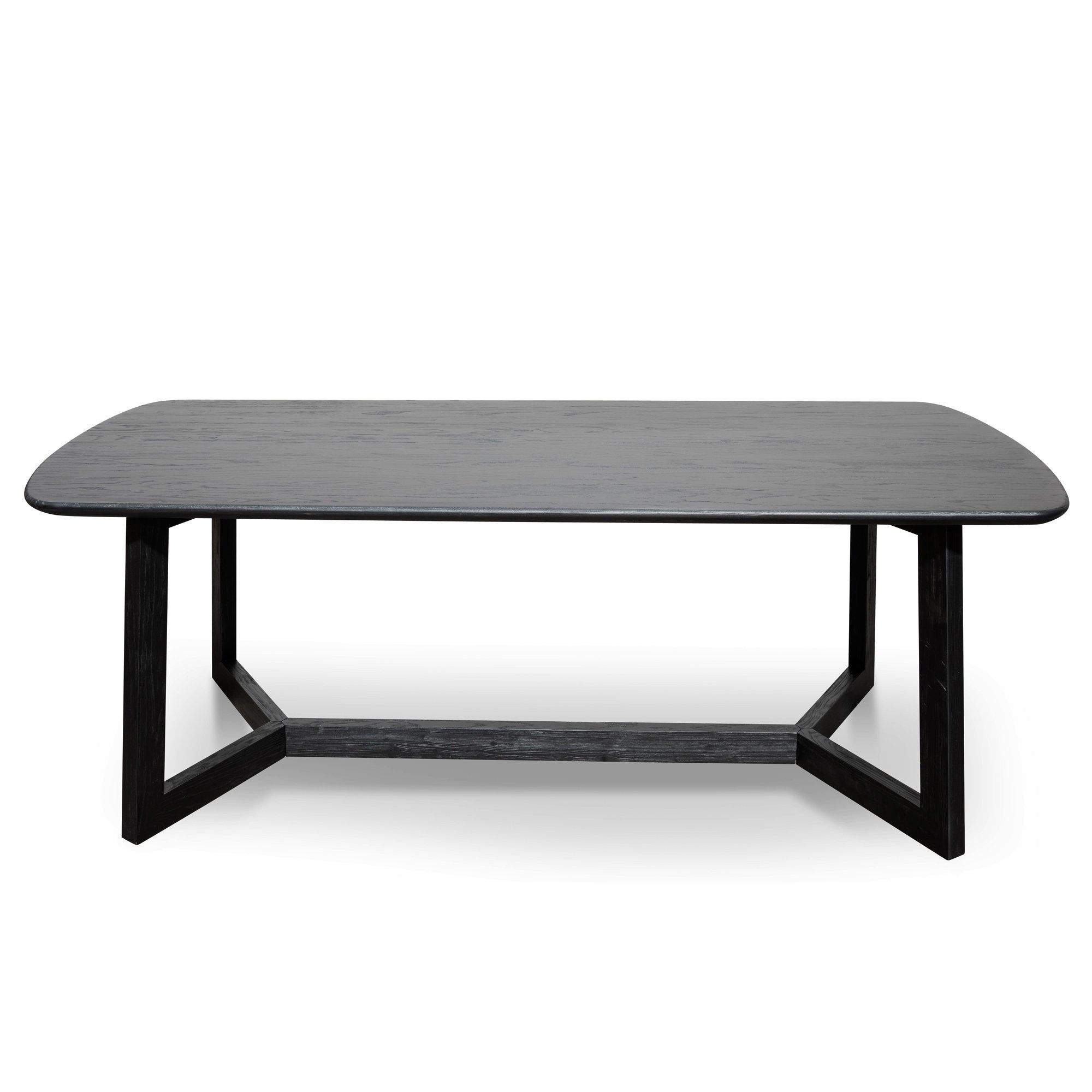 Massey 2.2m Wooden Dining Table - Black Dining Table Nicki-Core