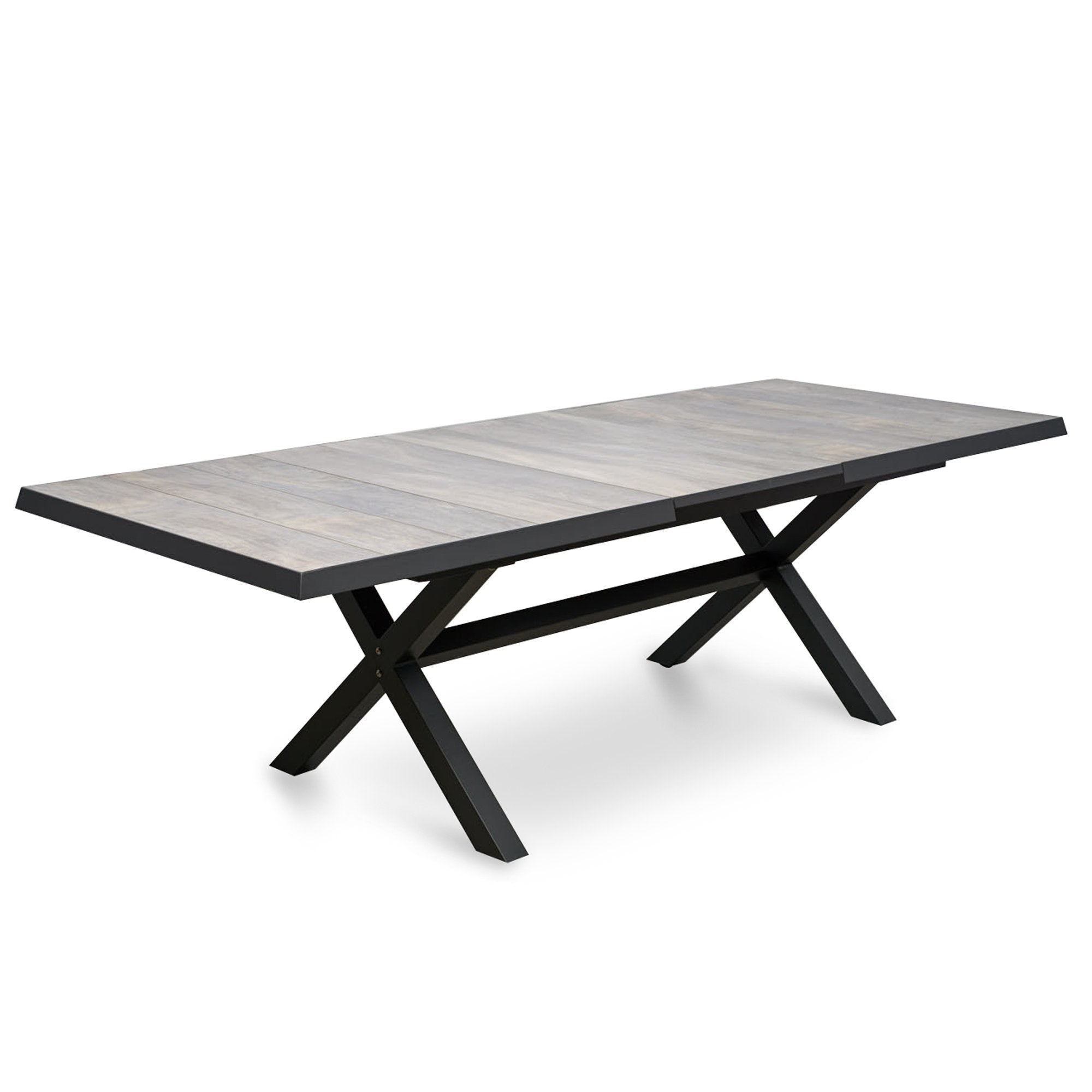 Memphis Extendable Ceramic Top Outdoor Dining Table - Grey Outdoor Table Melting-Local