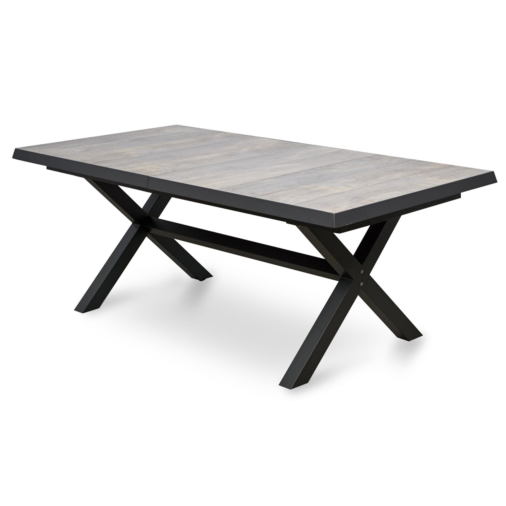 Memphis Extendable Ceramic Top Outdoor Dining Table - Grey Outdoor Table Melting-Local