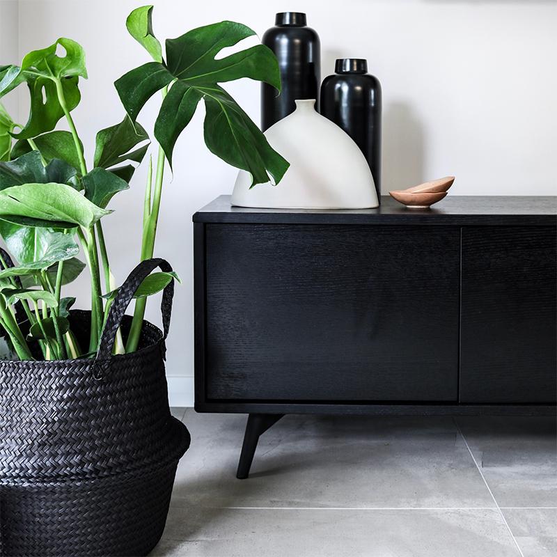 Ex Display - Nelson 2.4m TV Entertainment Unit - Black Oak TV/Entertainment Unit Better B-Core