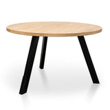 Nena Reclaimed 1.25m Round Dining Table - Black Legs Dining Table Reclaimed-Core   