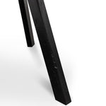 Nena Reclaimed 1.25m Round Dining Table - Black Legs Dining Table Reclaimed-Core   