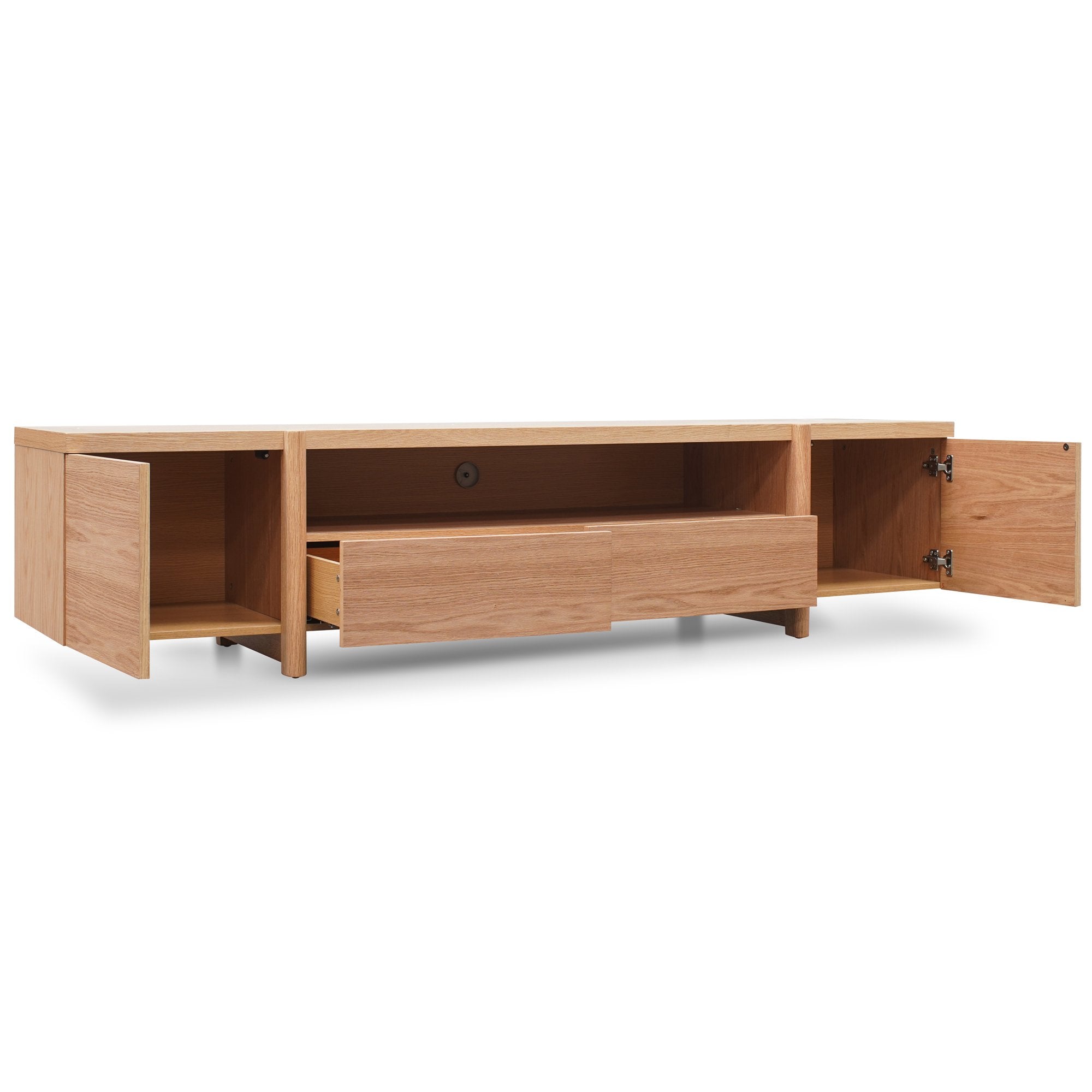 New York Lowline 2.1m Wooden TV Entertainment Unit - Full Natural TV/Entertainment Unit Better B-Core   
