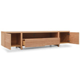 Ex Display - New York Lowline 2.1m Wooden TV Entertainment Unit - Full Natural TV/Entertainment Unit Better B-Core   