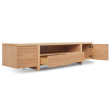 New York Lowline 2.1m Wooden TV Entertainment Unit - Full Natural TV/Entertainment Unit Better B-Core   