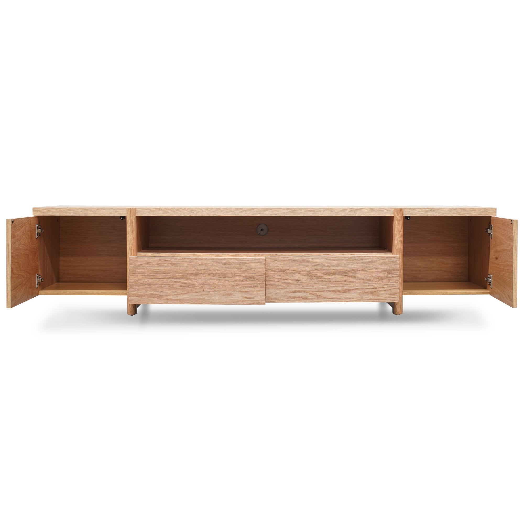 New York Lowline 2.1m Wooden TV Entertainment Unit - Full Natural TV/Entertainment Unit Better B-Core   