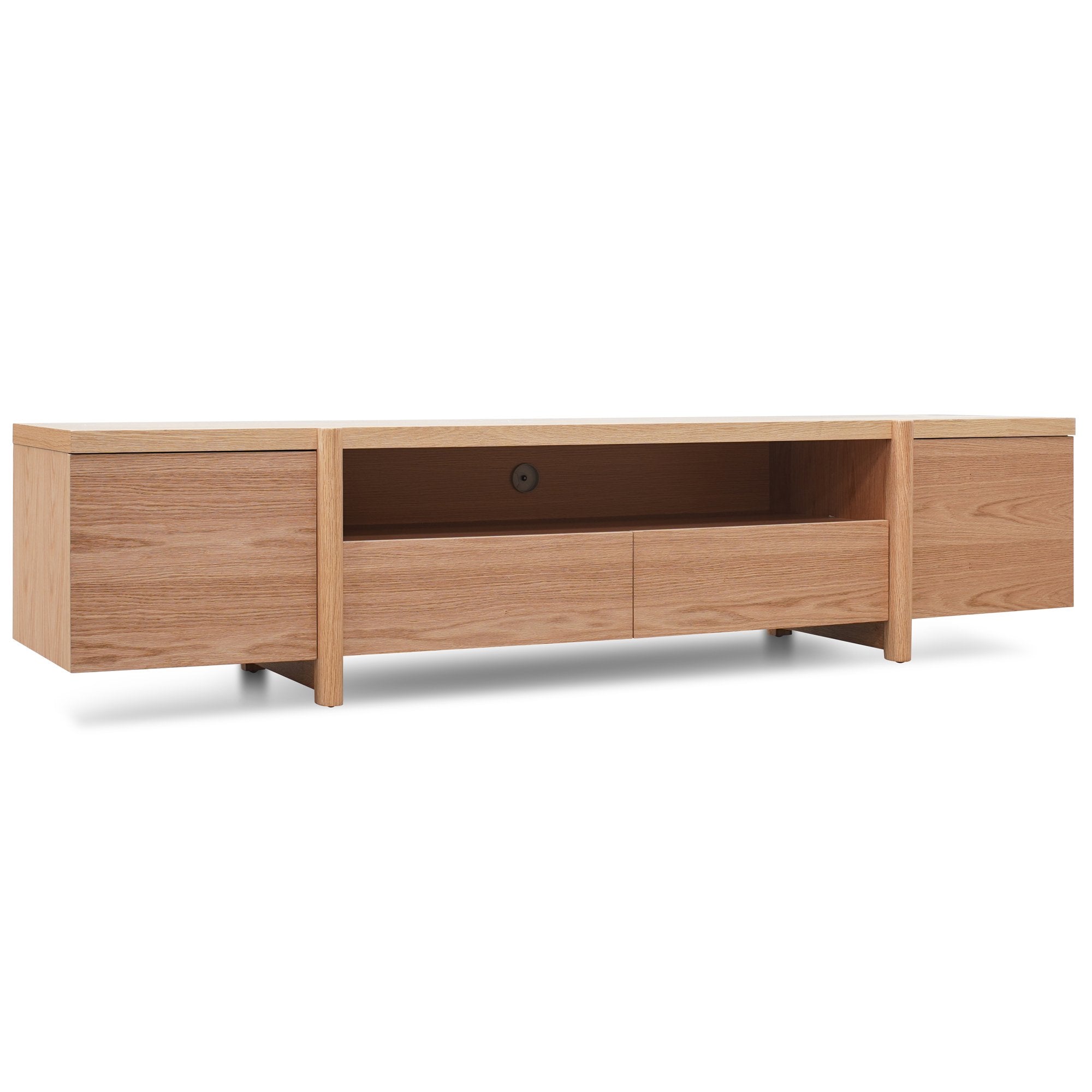 New York Lowline 2.1m Wooden TV Entertainment Unit - Full Natural TV/Entertainment Unit Better B-Core   