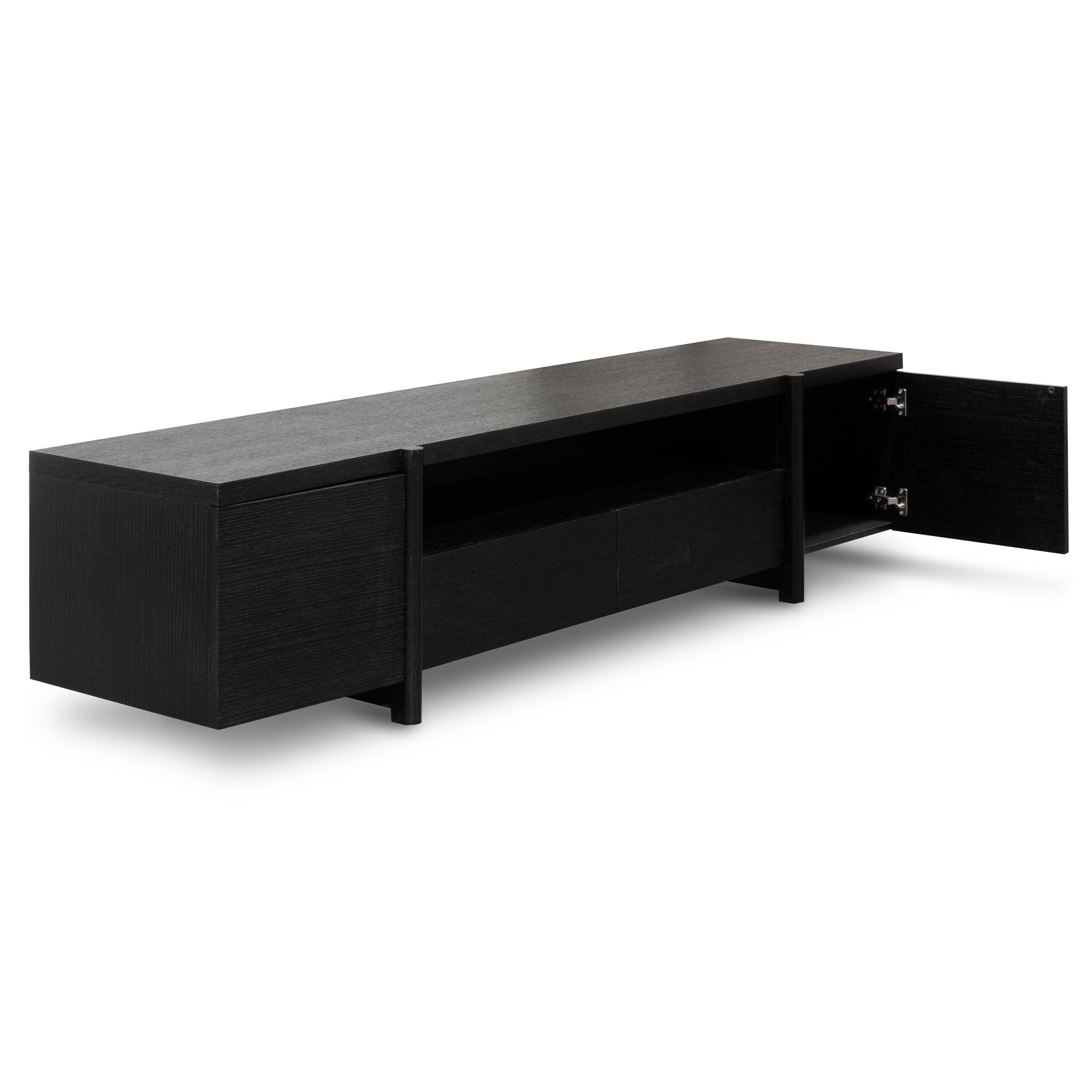 New York Lowline 2.1m Wooden TV Entertainment Unit - Black Oak TV/Entertainment Unit Better B-Core   