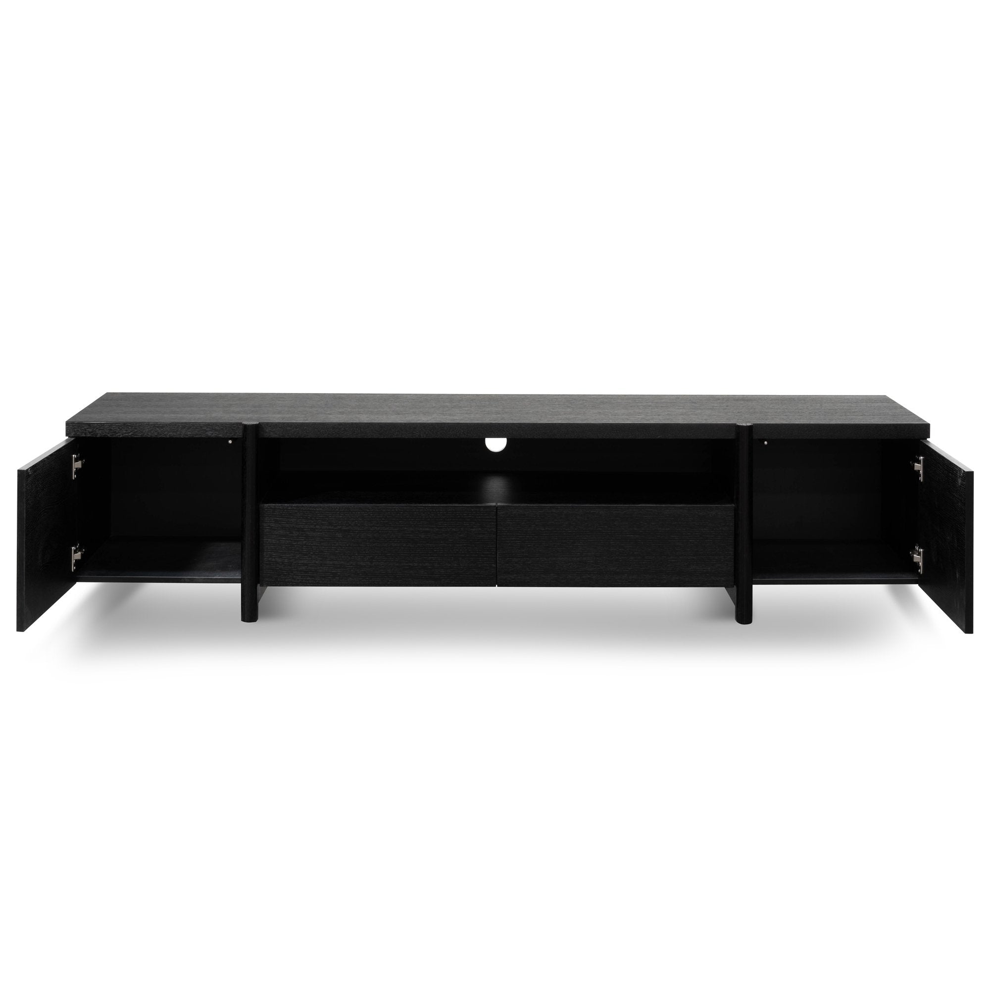 New York Lowline 2.1m Wooden TV Entertainment Unit - Black Oak TV/Entertainment Unit Better B-Core   