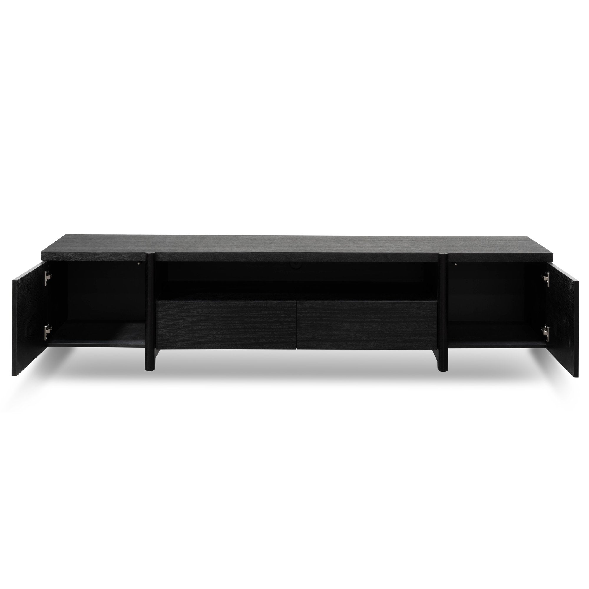 New York Lowline 2.1m Wooden TV Entertainment Unit - Black Oak TV/Entertainment Unit Better B-Core   