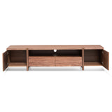New York Lowline 2.1m Wooden TV Entertainment Unit - Walnut TV/Entertainment Unit Better B-Core   