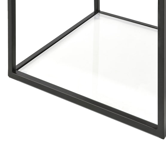 Norman Scandinavian Metal Frame Side Table - Walnut ST311WAL-IG
