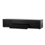 Ex Display - Norris 2m Entertainment TV Unit with Middle Drawer - Black Oak TV/Entertainment Unit Century-Core