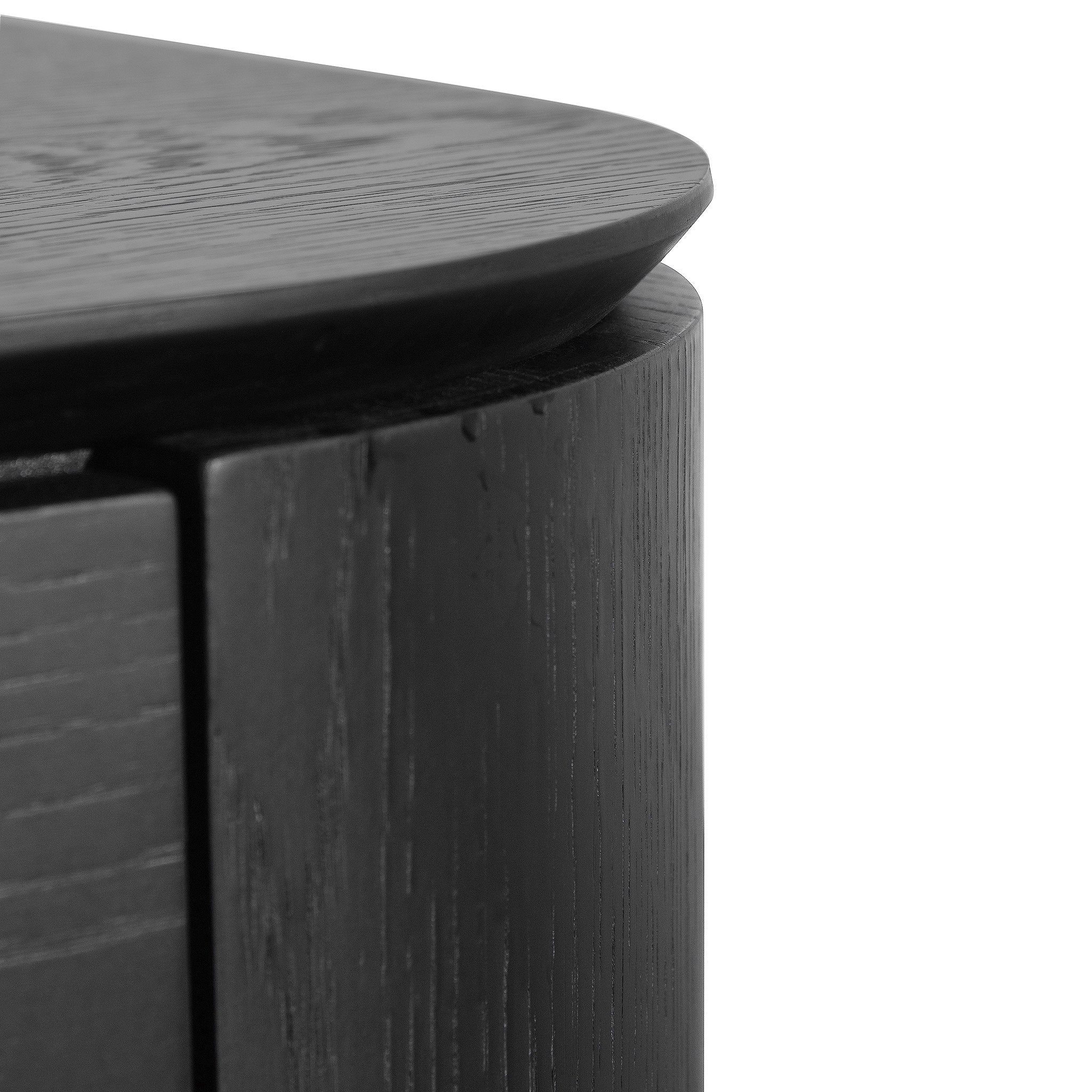 Ex Display -  Curve 2.4m TV Entertainment Unit - Black Oak TV/Entertainment Unit Century-Core   