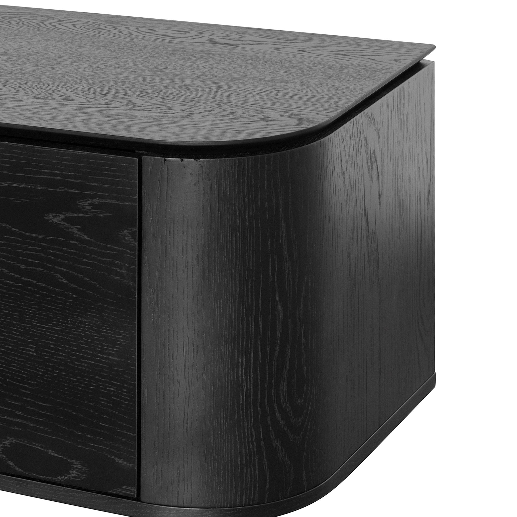 Ex Display -  Curve 2.4m TV Entertainment Unit - Black Oak TV/Entertainment Unit Century-Core   