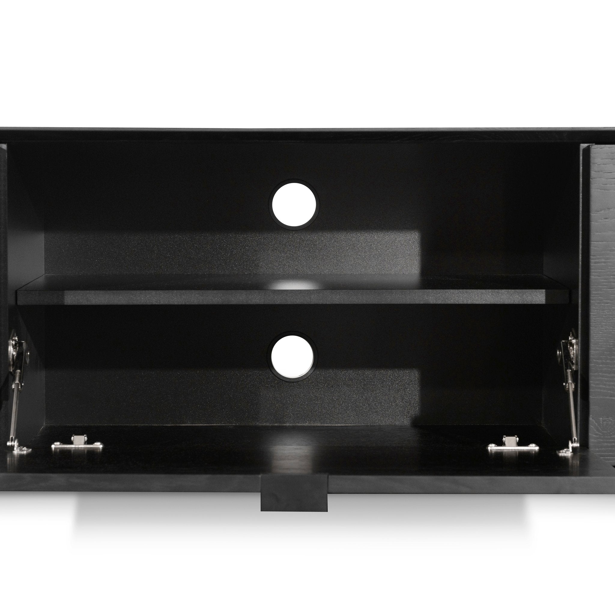 Ex Display -  Curve 2.4m TV Entertainment Unit - Black Oak TV/Entertainment Unit Century-Core   