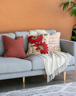 Ollo Oregon Mottled Cotton Cushion - Autumn Harvest Cushion Furtex-Local   