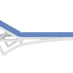 Pantha Outdoor Sun Lounger - Blue Sunlounger Furnlink-Local   