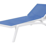 Pantha Outdoor Sun Lounger - Blue Sunlounger Furnlink-Local   