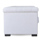 Penelope Chesterfield Fabric Lounge Chair - Grey - Last One Armchair Casa-Core   