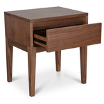 Ex Display - Penley Wooden Bedside Table - Walnut Bedside Table Century-Core