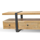 Phoenix Reclaimed Lowline 2.2m Wooden TV Entertainment Unit TV/Entertainment Unit Reclaimed-Core   