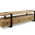 Ex Display - Phoenix Reclaimed Lowline 1.8m Wooden TV Entertainment Unit TV/Entertainment Unit Reclaimed-Core   