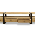 Ex Display - Phoenix Reclaimed Lowline 1.8m Wooden TV Entertainment Unit TV/Entertainment Unit Reclaimed-Core   