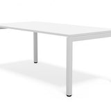 Detroit 1.8m Custom Made Office Table - White Legs Meeting Table Dee Kay-Local   