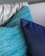 Ollo Rakaia Parallel Textured Cotton Cushion - Atlantic Cushion Furtex-Local   