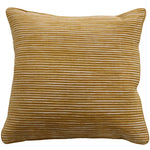 Ollo Rakaia Parallel Textured Cotton Cushion - Ochre Cushion Furtex-Local   