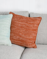 Ollo Rakaia Parallel Textured Cotton Cushion - Spice Cushion Furtex-Local   