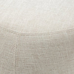 Raven Fabric Cushion Ottoman - Beige Ottoman Eastern-local   